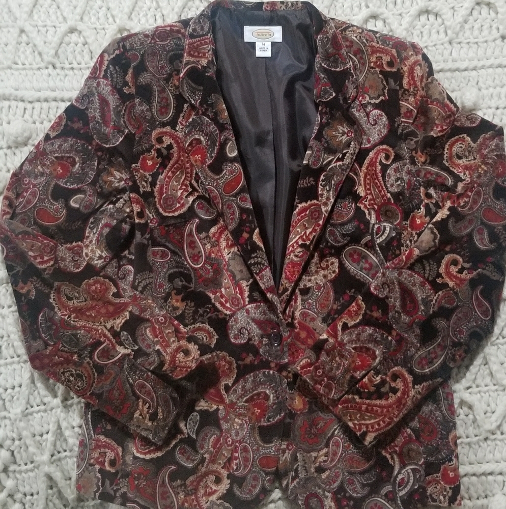 Talbots Paisley Blazer